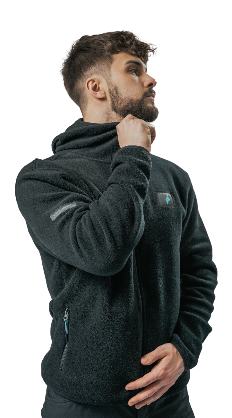 Sherpa Fleecejacke für Abenteuerreisen und Alltag, hält warm und gemütlich.